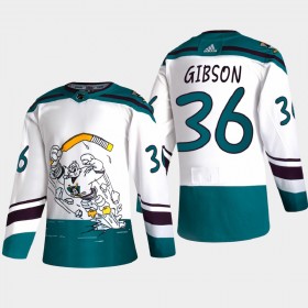 Herren Eishockey Anaheim Ducks Trikot John Gibson 36 2020-21 Reverse Retro Authentic